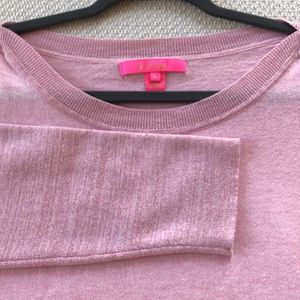 Lilly Pulitzer light pink pullover.